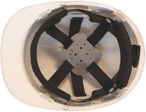 Pyramex Cap Style RIDGELINE Hard Hat Graphite Matte White Pattern - 6 Point Ratchet Suspensions