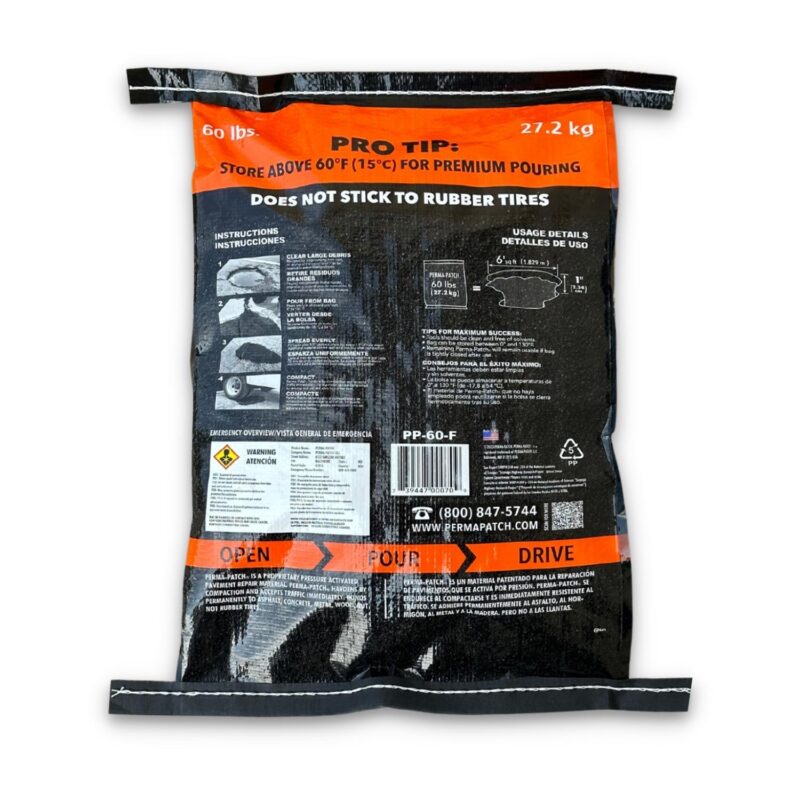 Cold Patch Black 60 lb. Bag - PP-60-F