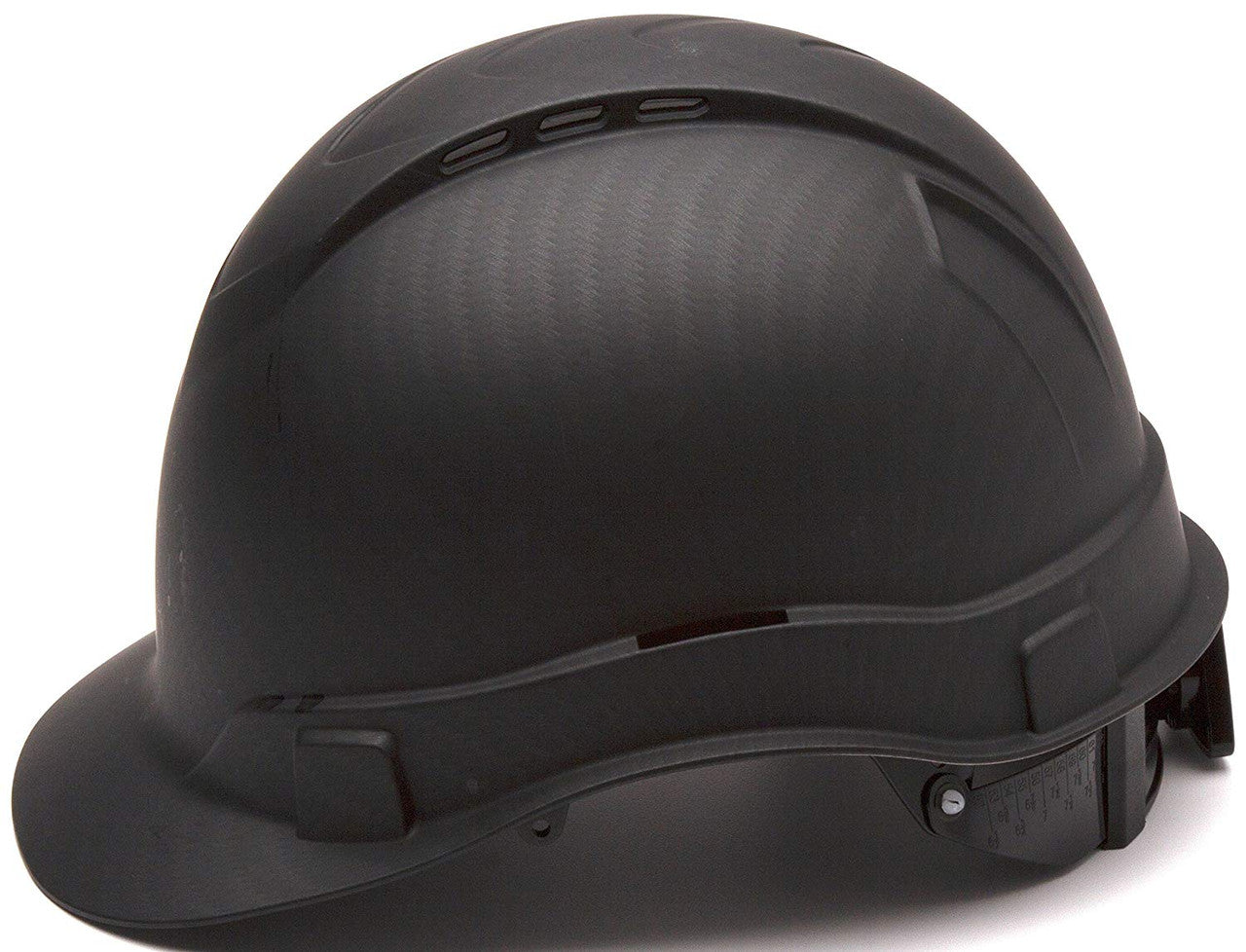 Pyramex Ridgeline Vented Cap Style Hard Hat with Black Graphite Pattern - 4 Point Suspensions