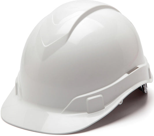 Pyramex Ridgeline Cap Style Hard Hats White - 6 Point Suspensions