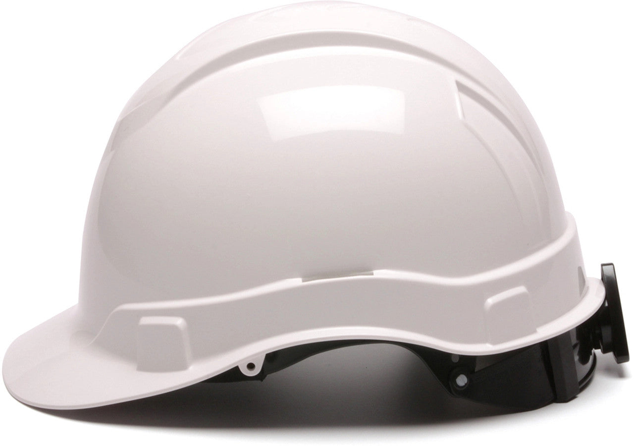 Pyramex Ridgeline Cap Style Hard Hats White - 6 Point Suspensions