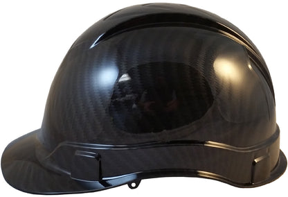 Pyramex Ridgeline Cap Style Hard Hat Shiny Black Graphite Pattern - 4 Point Suspensions