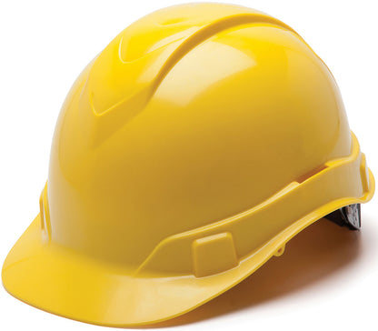 Pyramex Ridgeline Cap Style Hard Hats Yellow - 4 Point Suspension