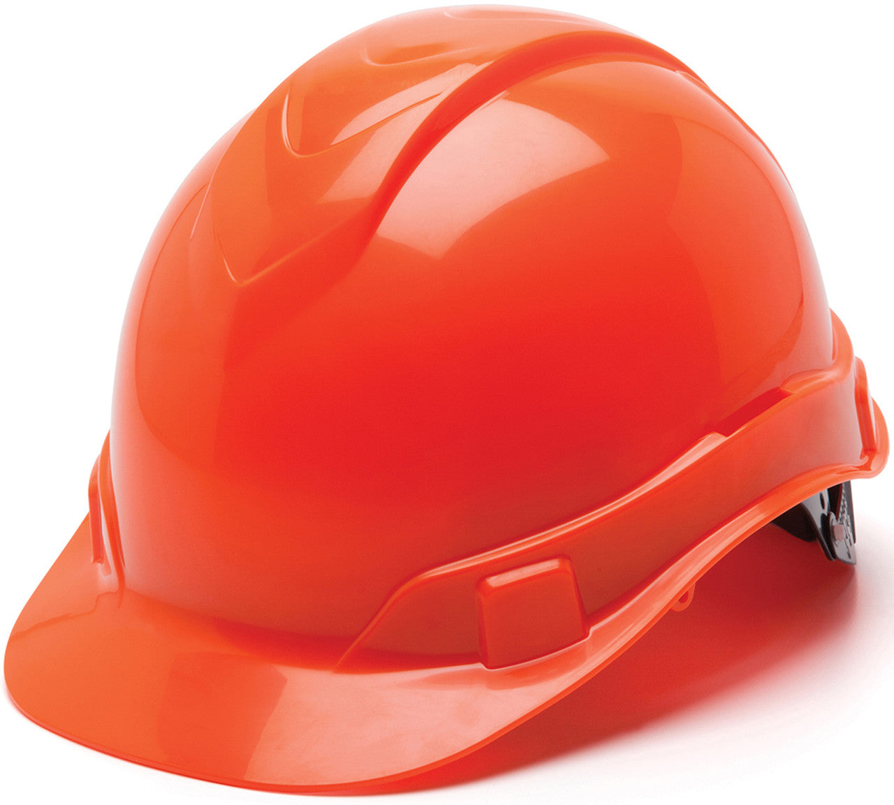 Pyramex Ridgeline Cap Style Hard Hats Hi Viz Orange - 4 Point Suspension