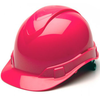 Pyramex Ridgeline Cap Style Hard Hats Hi Viz Pink - 4 Point Suspension