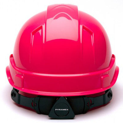 Pyramex Ridgeline Cap Style Hard Hats Hi Viz Pink - 4 Point Suspension