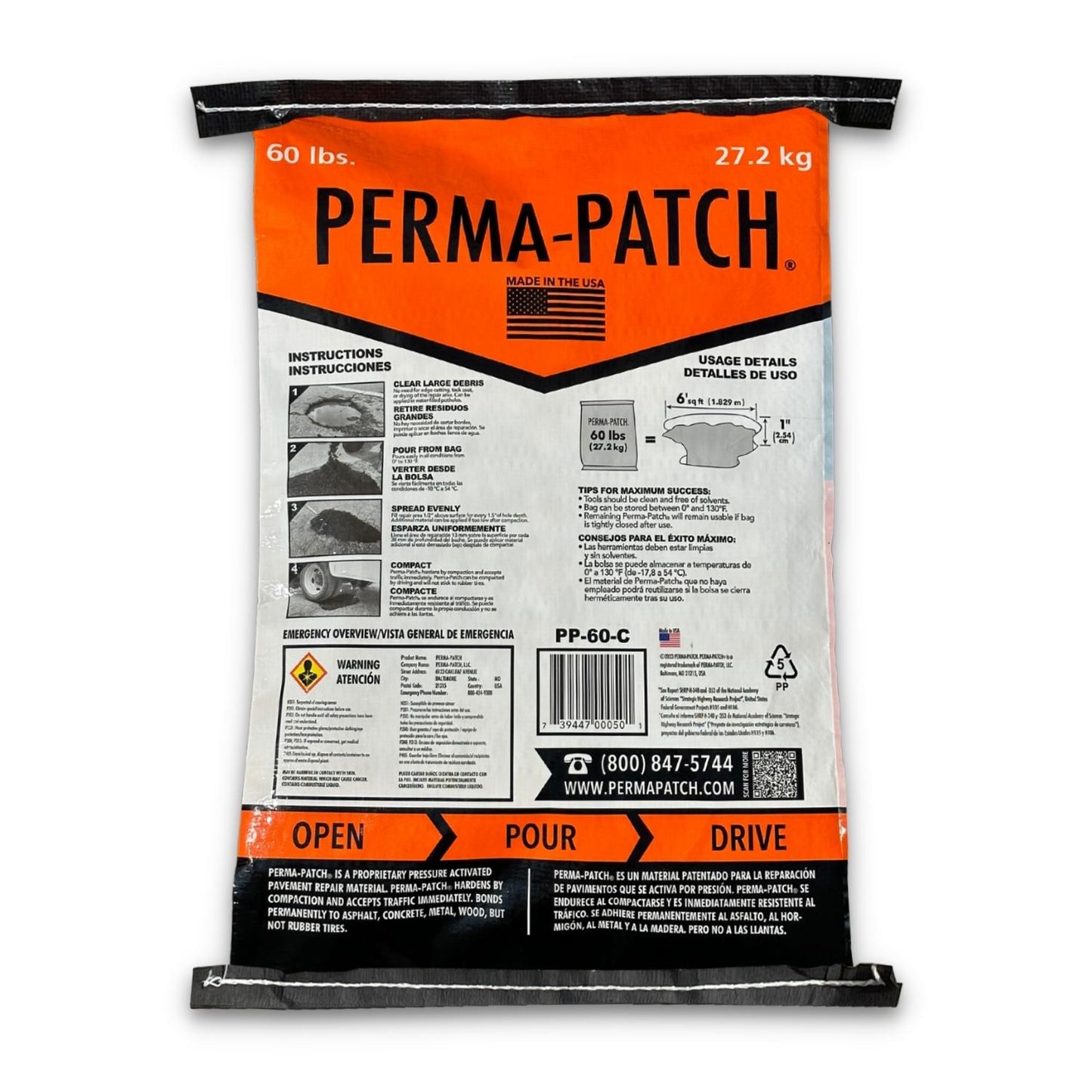 Cold Patch 60 lb. Bag Black - PP-60-C