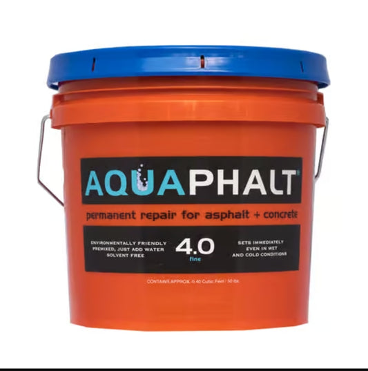 Aquaphalt 4.0 Black Water-Based Asphalt and Concrete Patch 3.5 gal