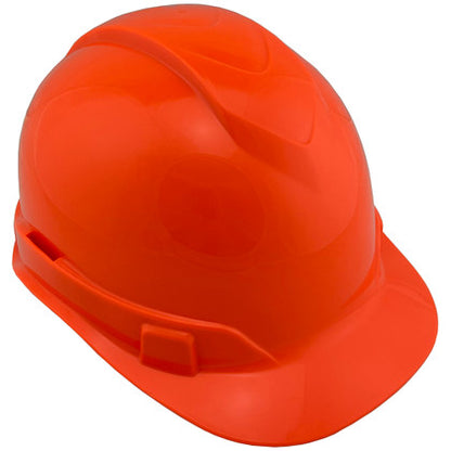 Pyramex Ridgeline Cap Style Hard Hats Hi Viz Orange - 4 Point Suspension